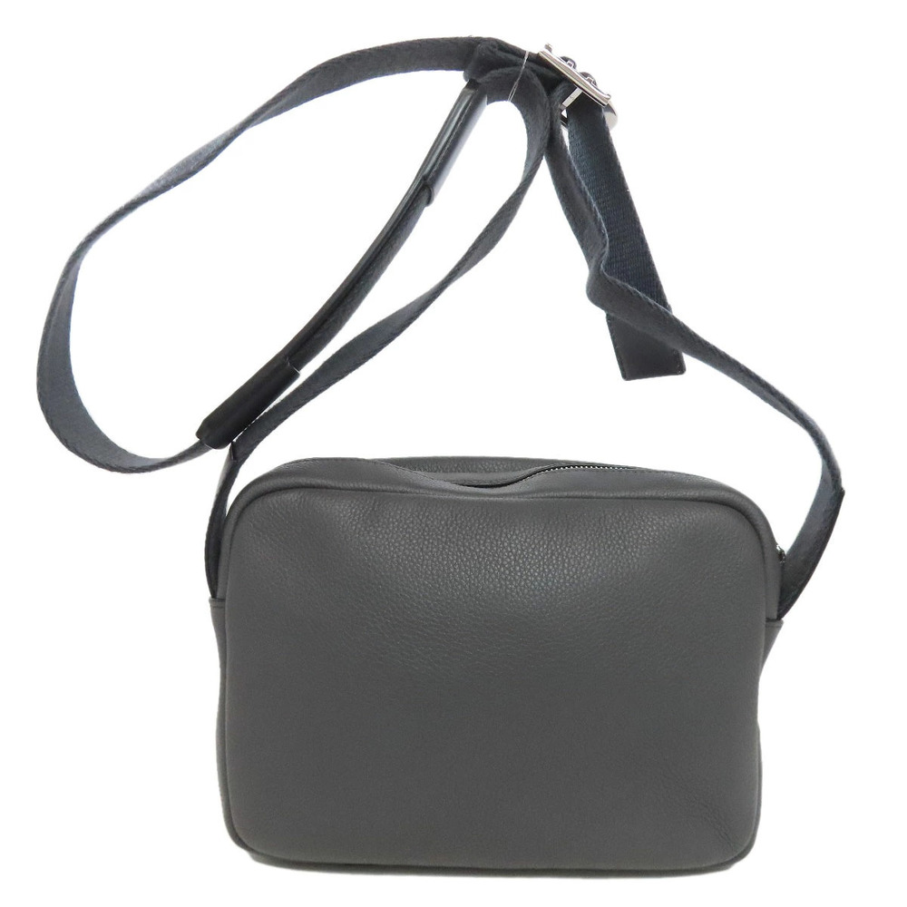 Loewe Shoulder Messenger Calfskin Bag Military Black